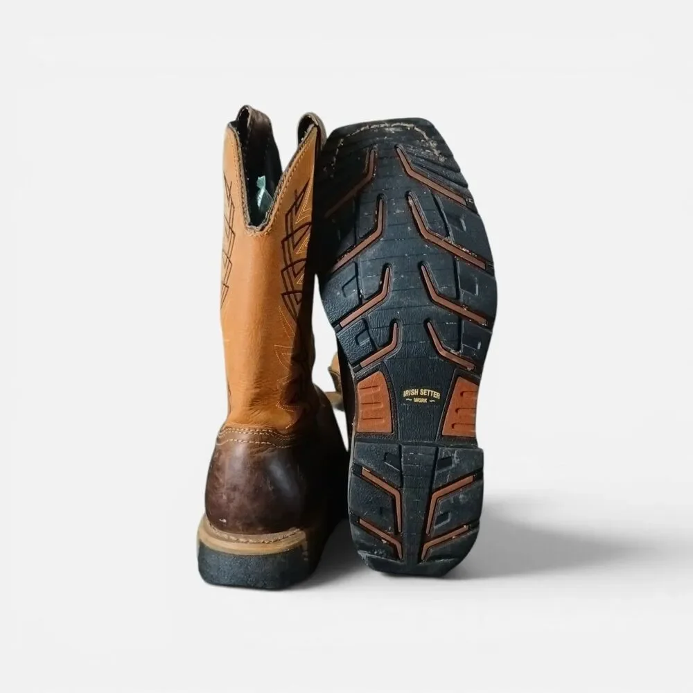 Irish Setter Marshall  11-inch Waterproof Leather Soft Toe Pull-On Boots Sz 10D